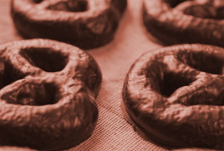 Pretzel al cioccolato