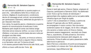 (ANSA) - BARI, 31 GEN - "È stato uno scherzo da prete, un innocuo scherzo, che spingerà ancora di più a seguire Checco Zalone, a cui facciamo i più cari in bocca al lupo".