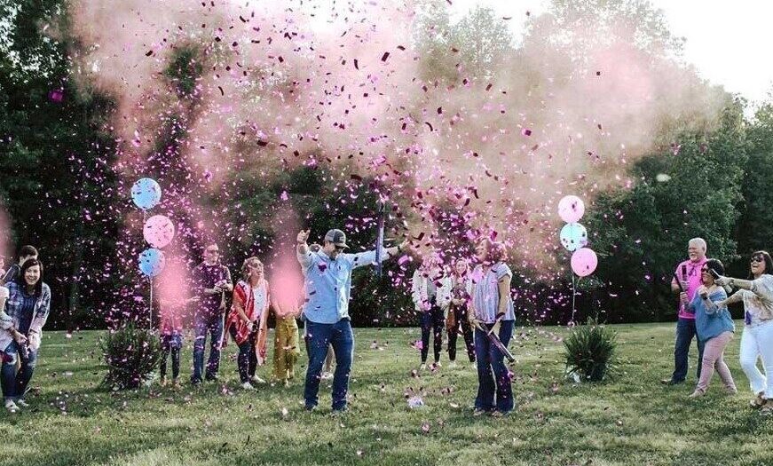 Fumogeno sorpresa maschio o femmina baby shower gender reveal