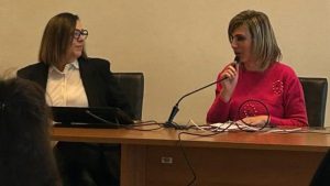 La project manager di 'Zona franca' Daniela Eronia e Giusi Toto coordinatrice del Learning Science hub