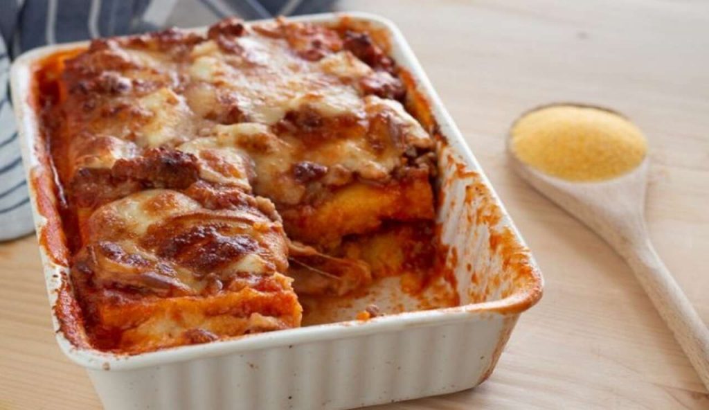 Lasagne di polenta al ragu