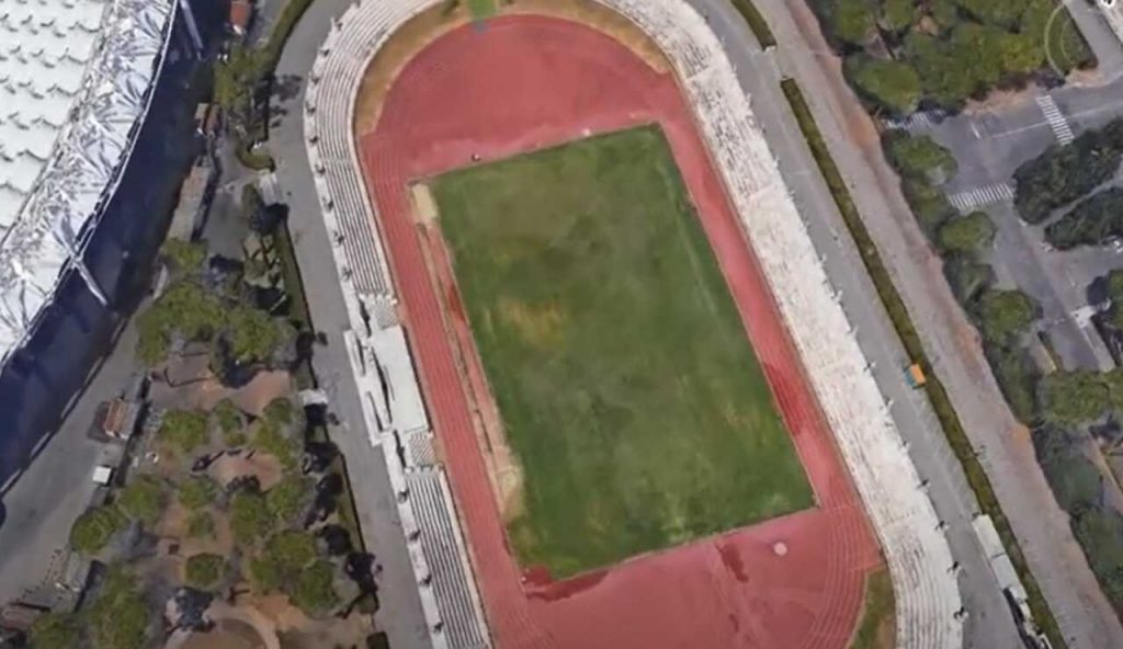 Stadio olimpico di Roma di atletica dall'alto